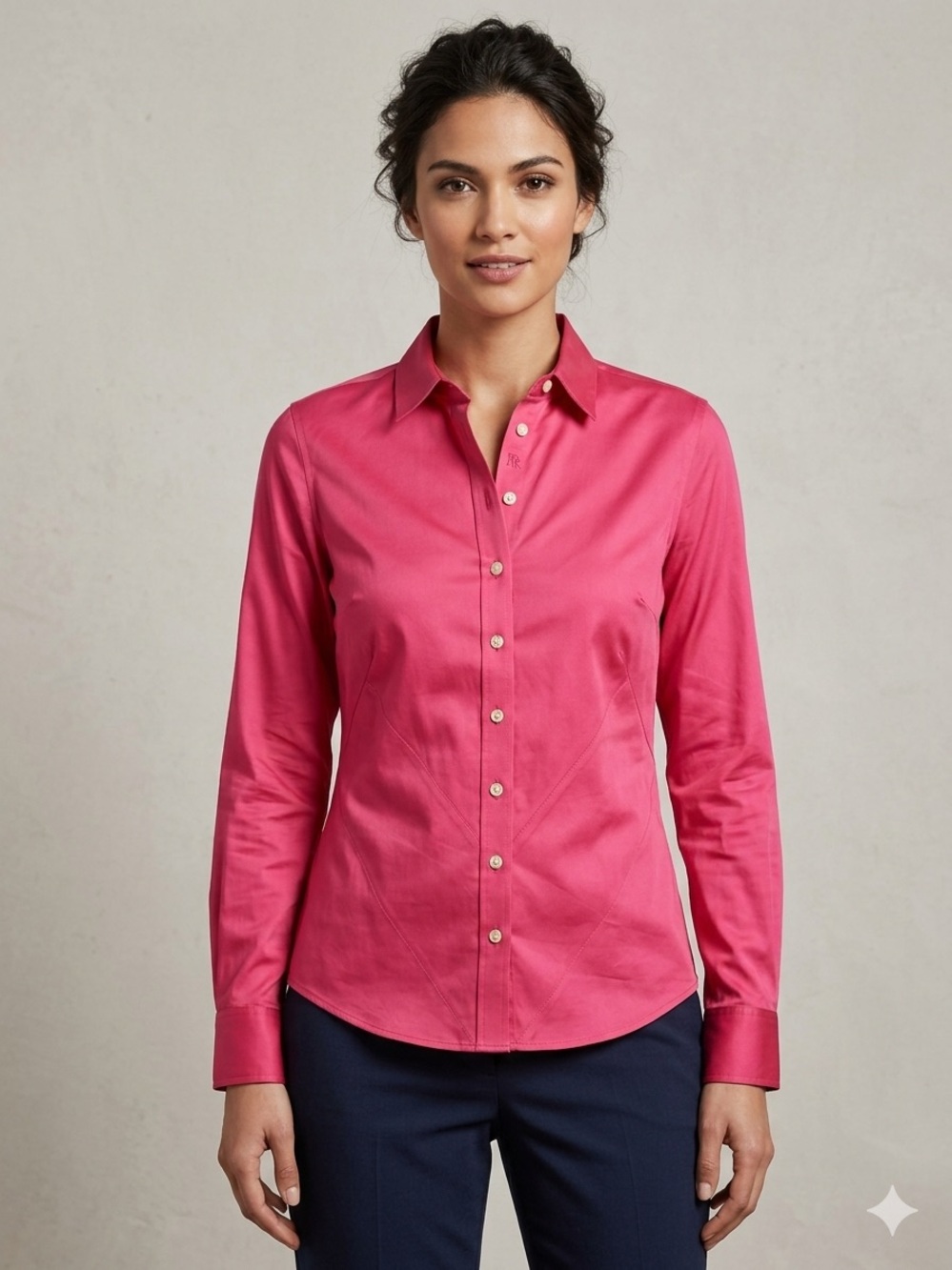 Banana Republic Coral Button-Up Shirt size 4